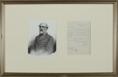 Lot #446 Robert E. Lee: The south?s greatest general writes to a former confederate officer - Image 1