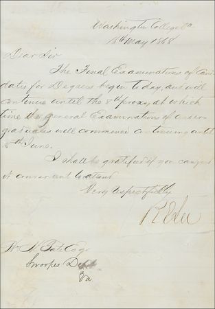 Lot #446 Robert E. Lee: The south?s greatest general writes to a former confederate officer - Image 2