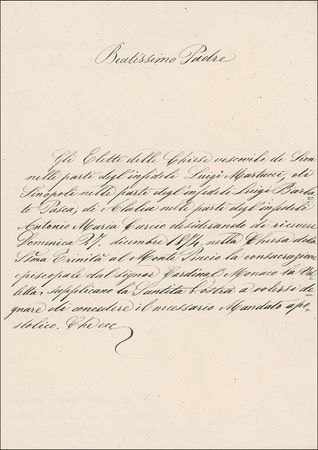 Lot #361 Pius IX: Pius IX signs on Christmas Eve - Image 2