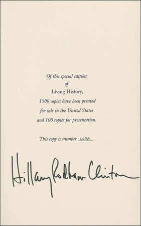 Lot #44 Hillary Clinton Book - Image 1