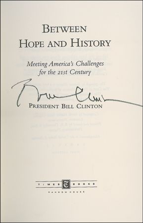 Lot #38 Bill Clinton Book