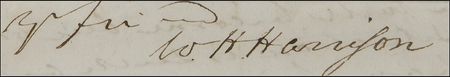 Lot #94 William Henry Harrison Signature - Image 2