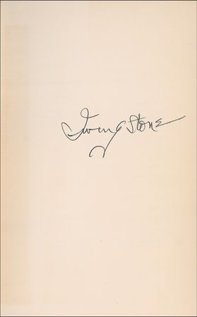 Lot #714 Irving Stone Book - Image 1