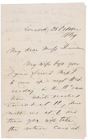 Lot #644 Ralph Waldo Emerson: Capturing Emerson?s self perception: ?Such a hack of inkstands & dictionaries as my task is making me? - Image 1