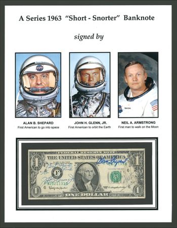Lot #553 First Astronauts: Interesting and carefully placed autographs of important American astronauts - Image 1