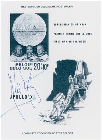 Lot #515 Neil Armstrong Stamp Sheet - Image 2