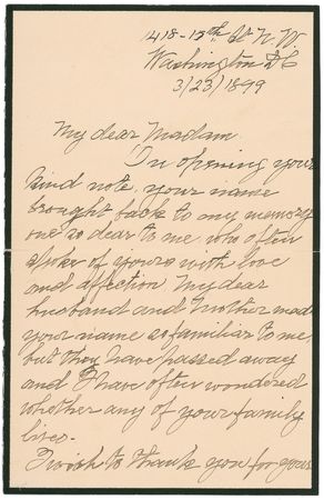 Lot #332 Liliuokalani: Writing after the passing of her niece and heir to the throne - Image 1