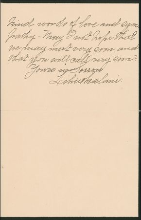 Lot #332 Liliuokalani: Writing after the passing of her niece and heir to the throne - Image 2