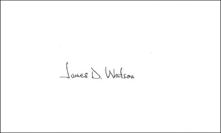 Lot #393 James Watson and Francis Crick Signatures - Image 1
