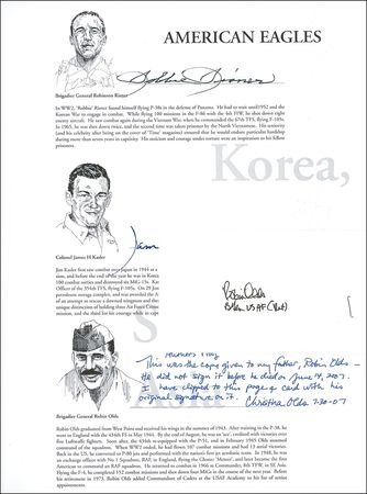 Lot #481 Air Force: Thirty-nine American aviators sign a definitive history of the United States Air Force - Image 3