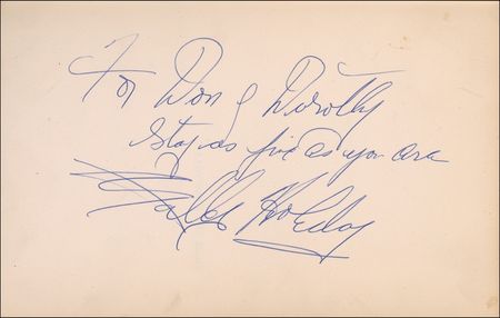 Lot #861 Billie Holiday: Emphatically signed copy of Lady Day’s memoirs - Image 1