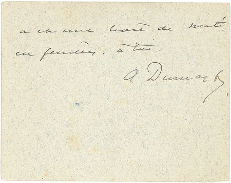 Lot #641 Alexander Dumas (fils) Handwritten Letter Signed - Image 1