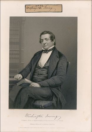 Lot #662 Washington Irving Signed Document - Image 2