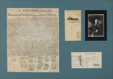 Lot #260 Declaration of Independence: Robert Morris Signed Document - Image 1