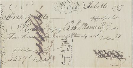 Lot #260 Declaration of Independence: Robert Morris Signed Document - Image 2