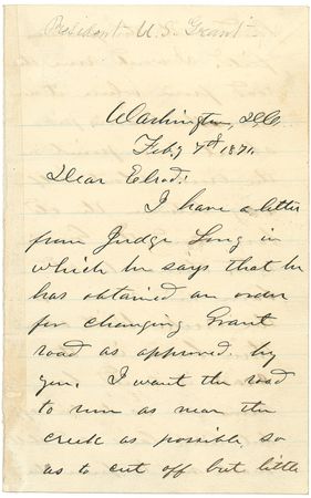 Lot #84 U. S. Grant: President Grant tends to business at his St. Louis farm - Image 2