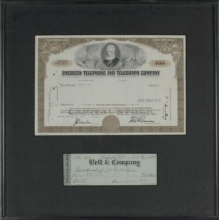 Lot #220 Alexander Graham Bell Check - Image 1