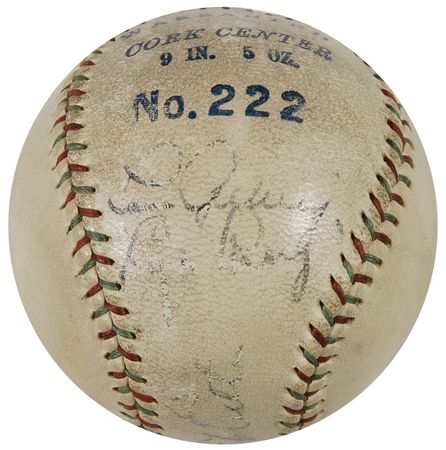 Lot #1520 Babe Ruth and Lou Gehrig: Ruth and Gehrig signed ball…baseball’s most revered combination - Image 2