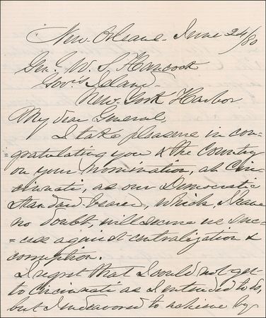 Lot #408 Pierre G. T. Beauregard: Beauregard rallies support behind Winfield Hancock?s presidential candidacy, which ?would silence cry about Confederate Brigadiers & bloody shirt? - Image 2