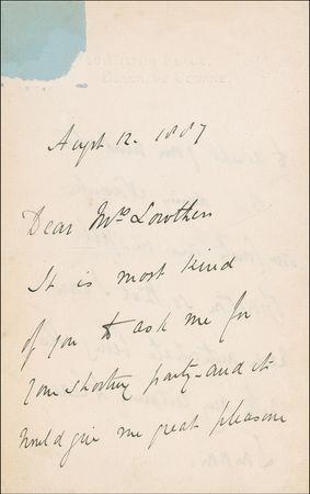 Lot #664 Henry James: ?A sad day to spend in London? - Image 2