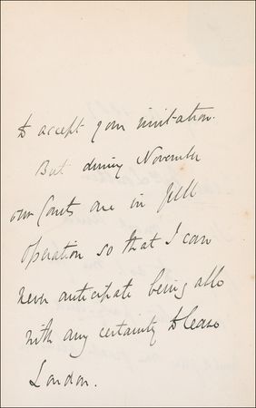 Lot #664 Henry James: ?A sad day to spend in London? - Image 3