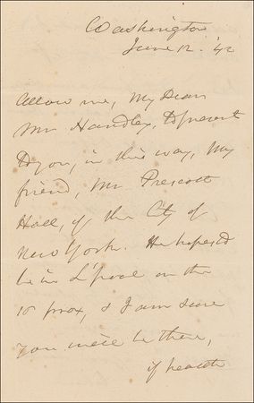 Lot #396 Daniel Webster: “The wheat & grass crops look finely” - Image 2