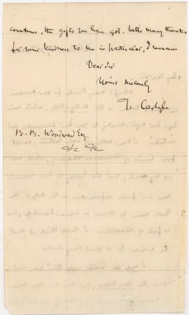 Lot #623 Thomas Carlyle Handwritten Letter Signed - Image 1