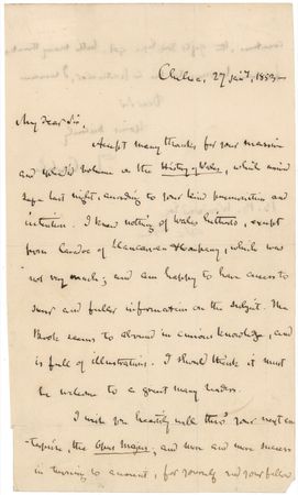 Lot #623 Thomas Carlyle Handwritten Letter Signed - Image 2