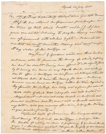 Lot #234 Aaron Burr Handwritten Letter Signed - Image 2