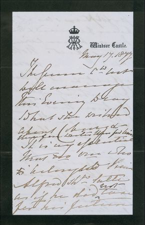 Lot #390 Victoria Handwritten Letter Signed - Image 2