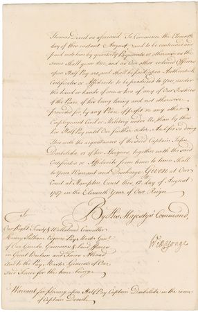 Lot #287 George II Signed Document - Image 1
