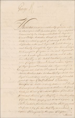 Lot #287 George II Signed Document - Image 2