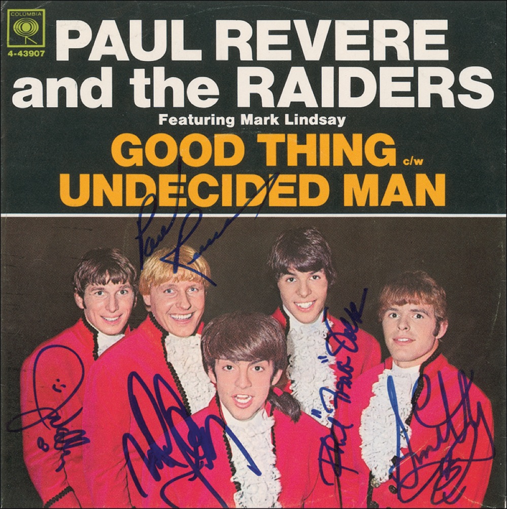 Paul Revere and the Raiders 45 RPM Record Sleeve, image size:999x1003