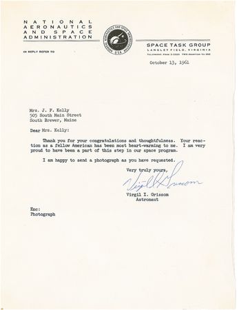 Lot #547 Mercury 7: STAR CORRESPONDENTS: Set of letters from the MERCURY 7 astronauts - Image 1