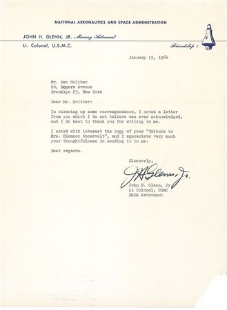 Lot #547 Mercury 7: STAR CORRESPONDENTS: Set of letters from the MERCURY 7 astronauts - Image 4