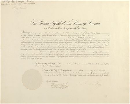 Lot #33 Calvin Coolidge Signed Document