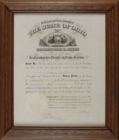 Lot #54 Rutherford B. Hayes Signed Document - Image 1