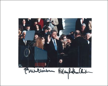 Lot #29 Bill and Hillary Clinton Signed Photograph