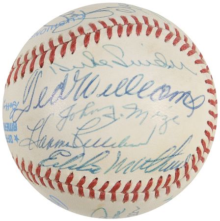 Lot #1276 Baseball Hall of Famers Baseball - Image 3