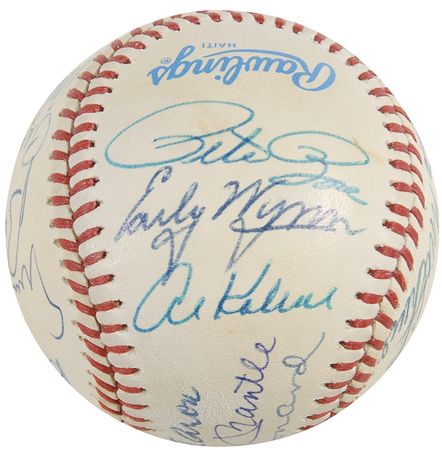 Lot #1276 Baseball Hall of Famers Baseball - Image 5