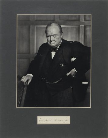 Lot #184 Winston Churchill: The revered Englishman showcases his distinguished penmanship - Image 1