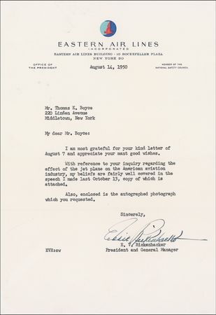 Lot #462 Eddie Rickenbacker Group Lot - Image 2