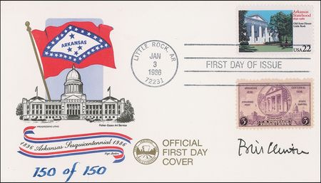Lot #24 Bill Clinton First Day Cover