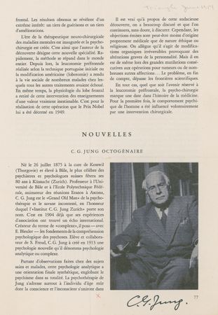 Lot #279 Carl Jung Book Page - Image 2