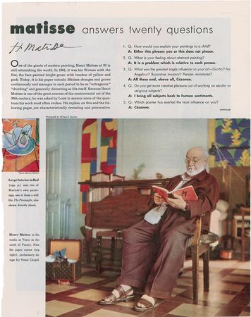 Lot #646 Henri Matisse: Matisse signs two images - Image 1