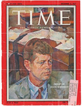 Lot #74 John F. Kennedy: Kennedy takes time from Senate business to send his appreciation - Image 1