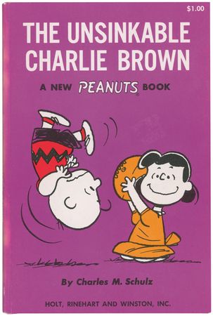 Lot #738 Charles Schulz: Renowned 20th Century cartoonist twice-signed The Unsinkable Charlie Brown … and draws Snoopy! - Image 2