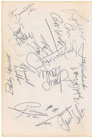Lot #1429 ?Pistol? Pete Maravich and Basketball Greats Signature - Image 4