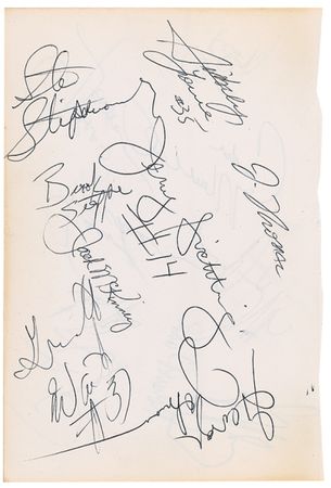 Lot #1301 Boston Celtics and Los Angeles Lakers Signature - Image 1