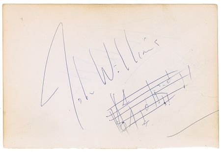 Lot #967 John Williams: Williams pens quotes from Star Wars and Superman - Image 2
